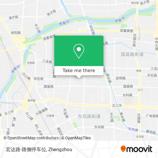 宏达路-路侧停车位 map