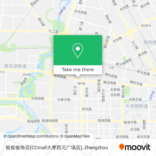 银狐银饰店(CCmall大摩西元广场店) map