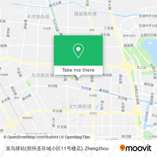 菜鸟驿站(郑州圣菲城小区11号楼店) map