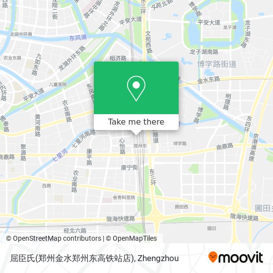 屈臣氏(郑州金水郑州东高铁站店) map