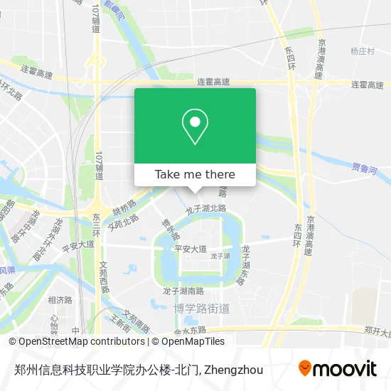 郑州信息科技职业学院办公楼-北门 map