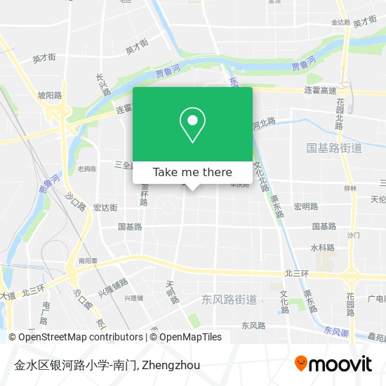 金水区银河路小学-南门 map