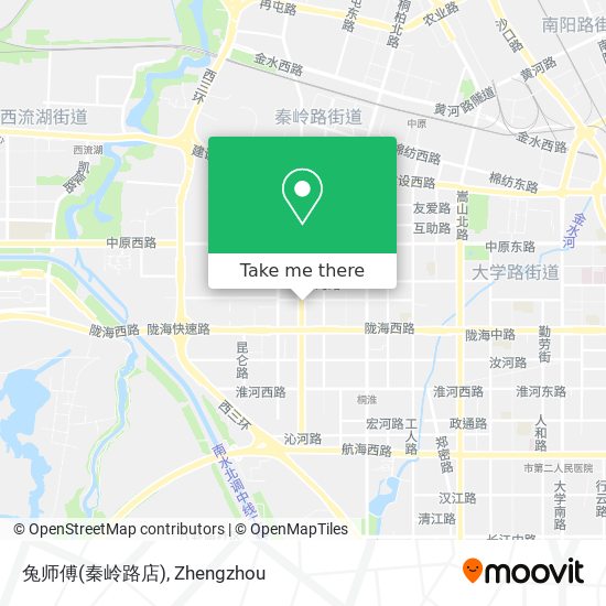 兔师傅(秦岭路店) map