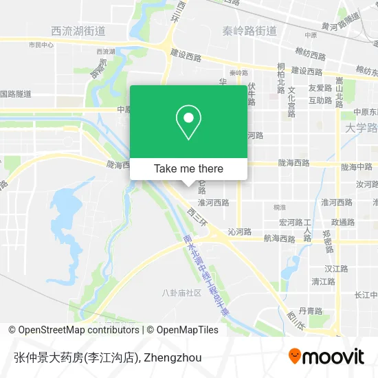 张仲景大药房(李江沟店) map