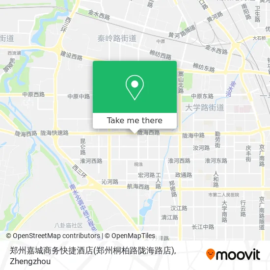 郑州嘉城商务快捷酒店(郑州桐柏路陇海路店) map