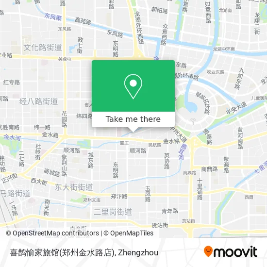 喜鹊愉家旅馆(郑州金水路店) map