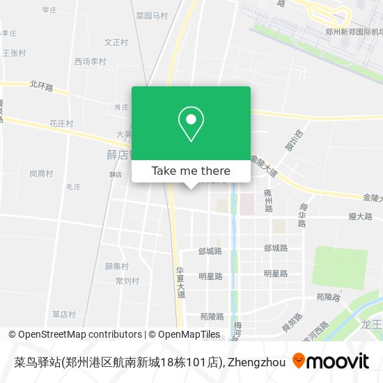 菜鸟驿站(郑州港区航南新城18栋101店) map