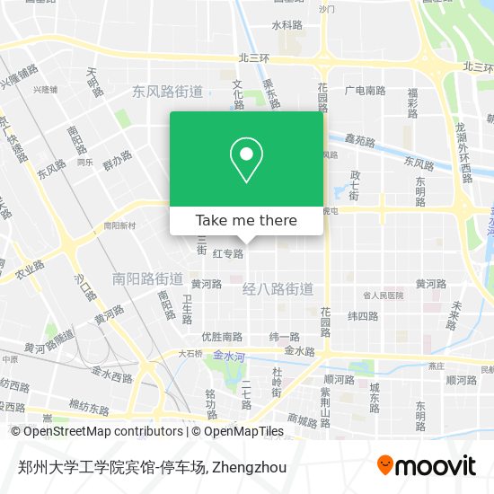 郑州大学工学院宾馆-停车场 map