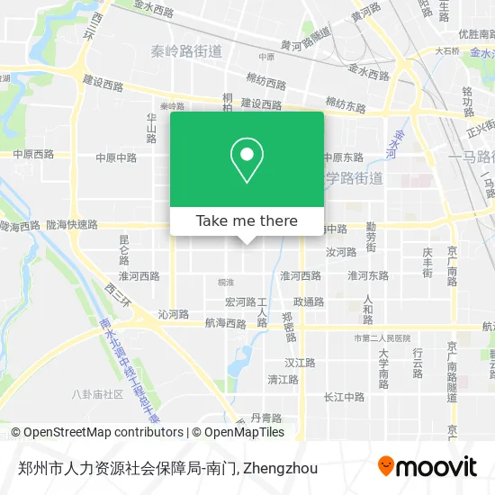 郑州市人力资源社会保障局-南门 map