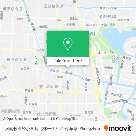 河南牧业经济学院北林一生活区-停车场 map