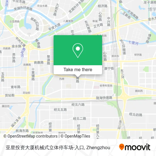 亚星投资大厦机械式立体停车场-入口 map