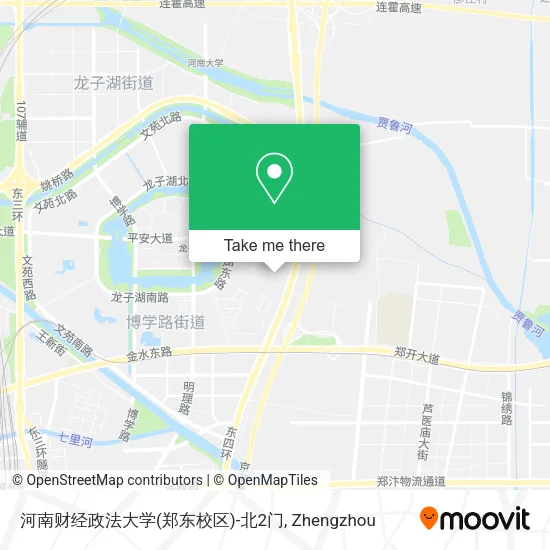 河南财经政法大学(郑东校区)-北2门 map