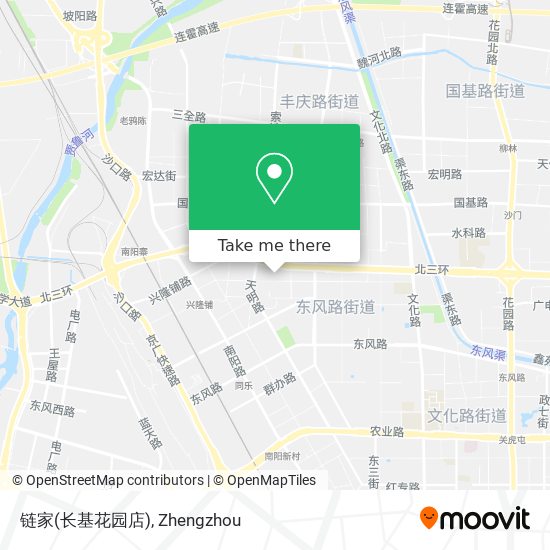 链家(长基花园店) map