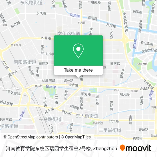 河南教育学院东校区瑞园学生宿舍2号楼 map