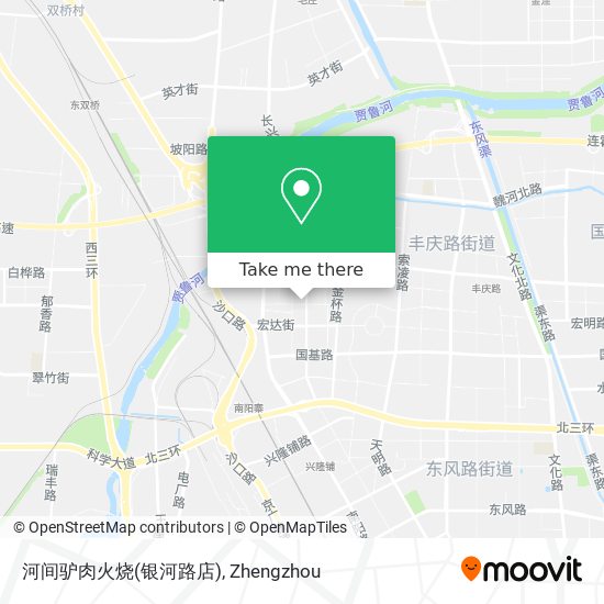 河间驴肉火烧(银河路店) map