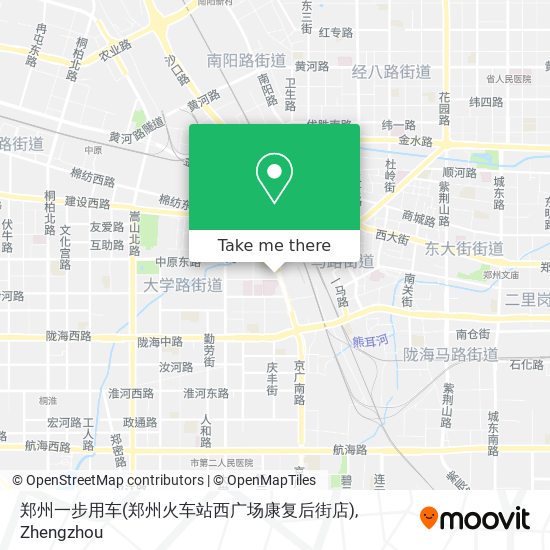 郑州一步用车(郑州火车站西广场康复后街店) map