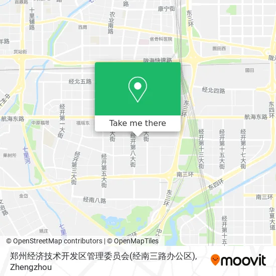 郑州经济技术开发区管理委员会(经南三路办公区) map