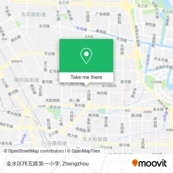 金水区纬五路第一小学 map