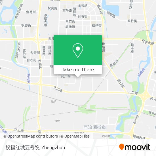 祝福红城五号院 map
