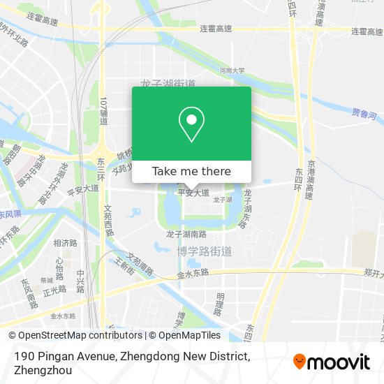 190 Pingan Avenue, Zhengdong New District map