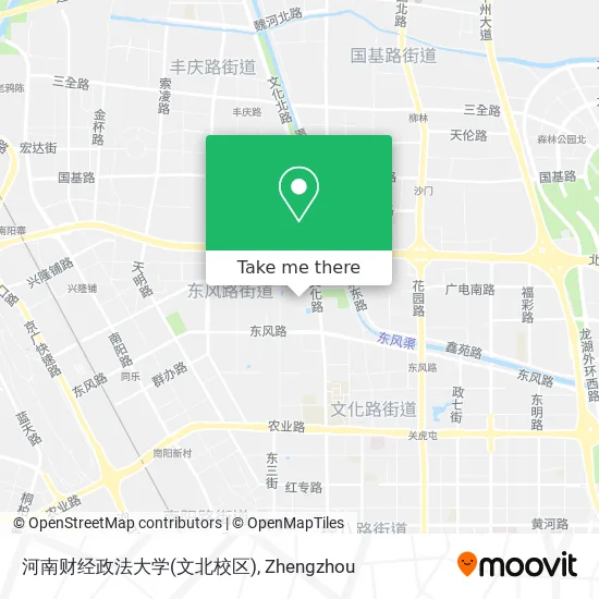 河南财经政法大学(文北校区) map