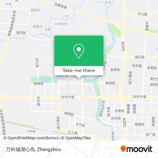 万科城湖心岛 map