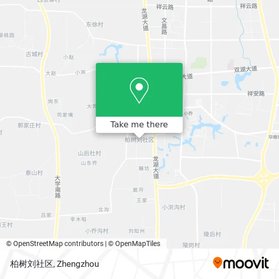 柏树刘社区 map