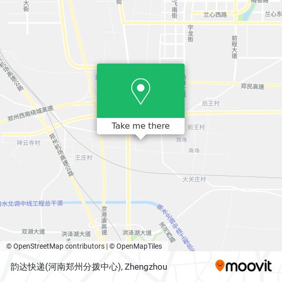 韵达快递(河南郑州分拨中心) map