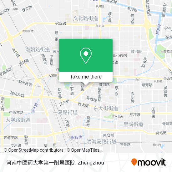 河南中医药大学第一附属医院 map