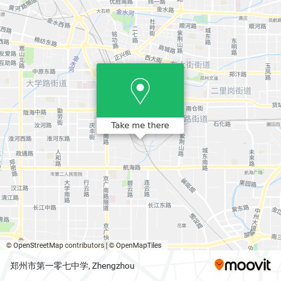 郑州市第一零七中学 map