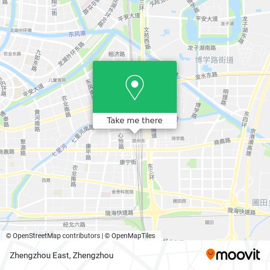 Zhengzhou East map