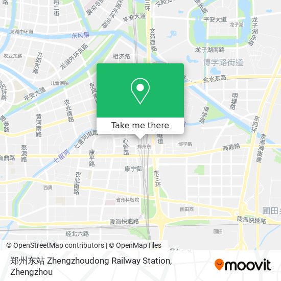 郑州东站 Zhengzhoudong Railway Station map