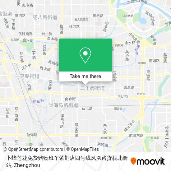 卜蜂莲花免费购物班车紫荆店四号线凤凰路货栈北街站 map