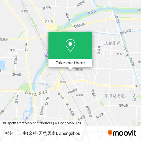 郑州十二中(金桂·天然居南) map