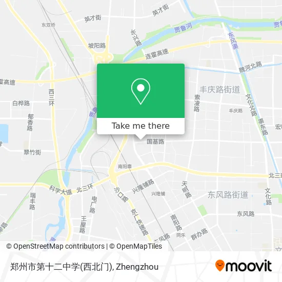 郑州市第十二中学(西北门) map