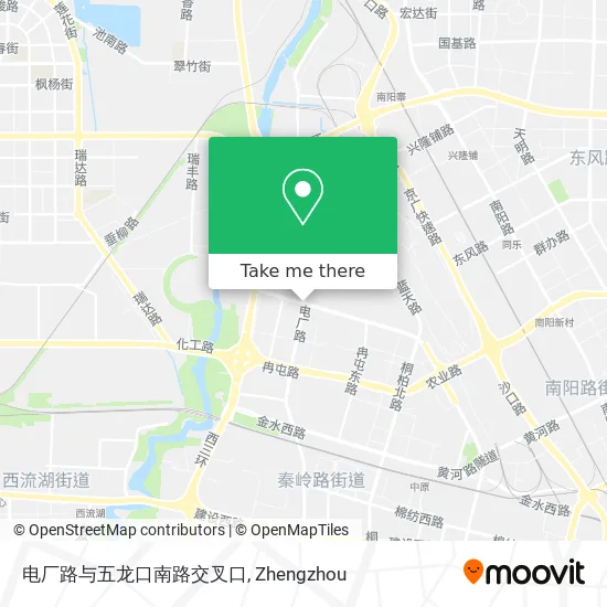 电厂路与五龙口南路交叉口 map