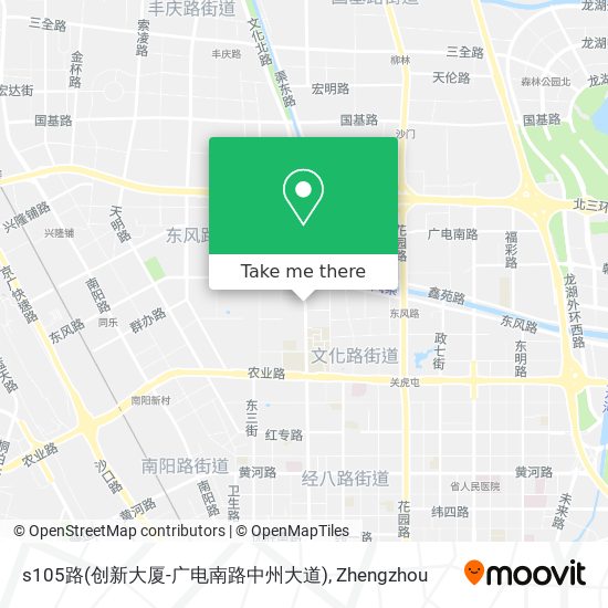 s105路(创新大厦-广电南路中州大道) map