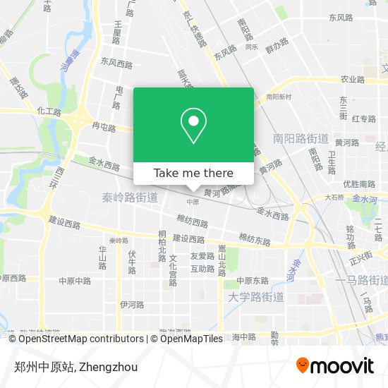 郑州中原站 map