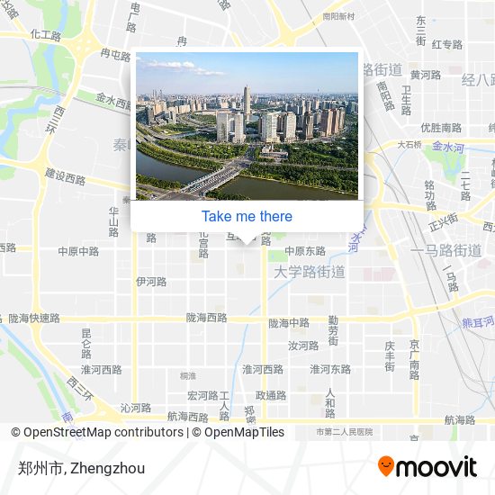 郑州市 map