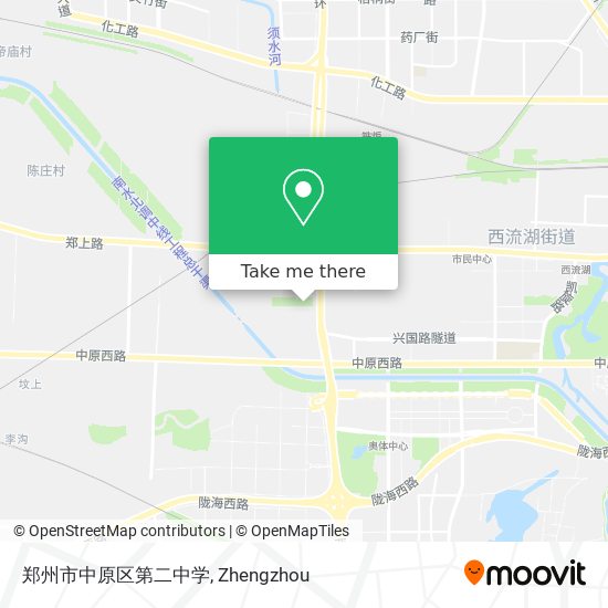 郑州市中原区第二中学 map
