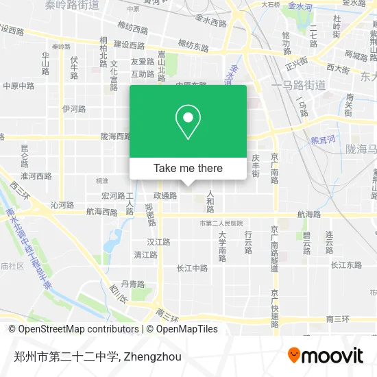 郑州市第二十二中学 map