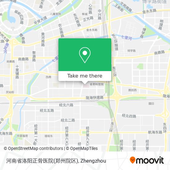 河南省洛阳正骨医院(郑州院区) map