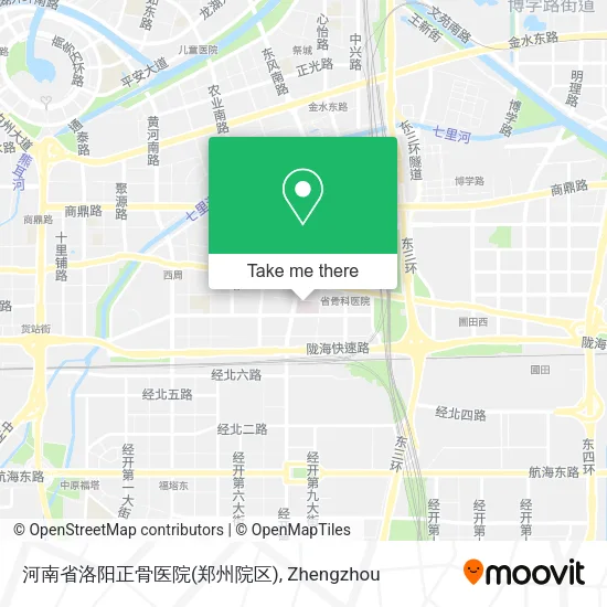 河南省洛阳正骨医院(郑州院区) map
