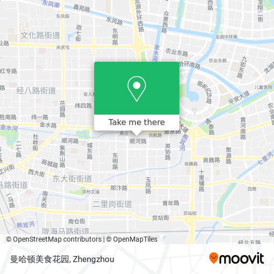 曼哈顿美食花园 map