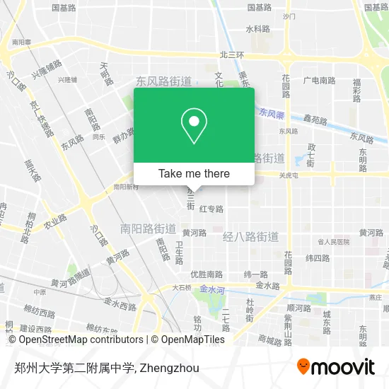 郑州大学第二附属中学 map