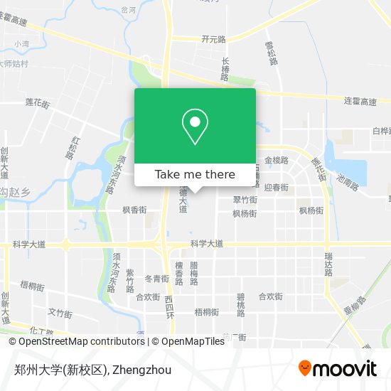 郑州大学(新校区) map