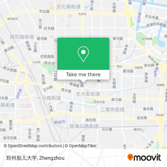 郑州胎儿大学 map