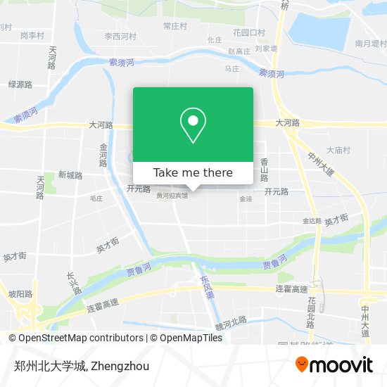 郑州北大学城 map