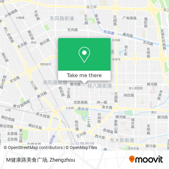 M健康路美食广场 map