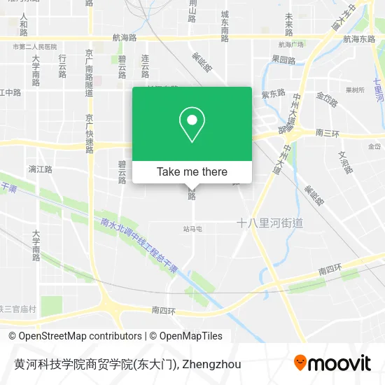 黄河科技学院商贸学院(东大门) map